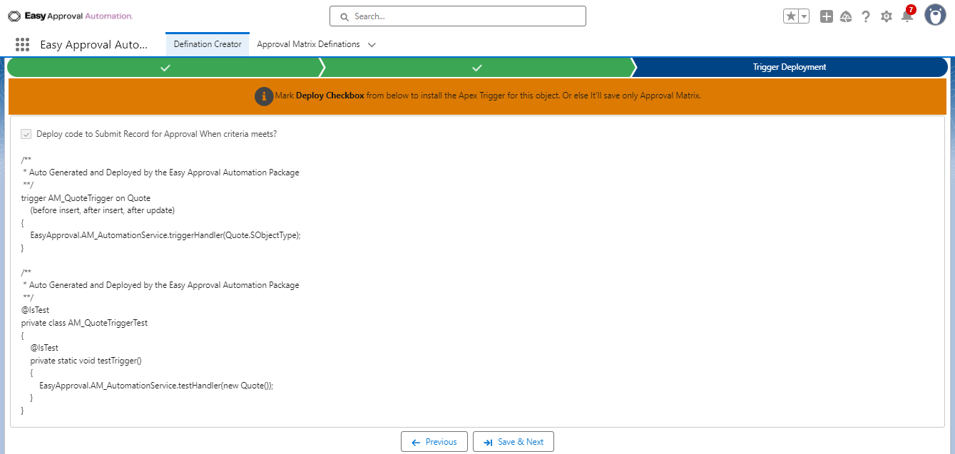 3. Dynamic Rules for Approver User
