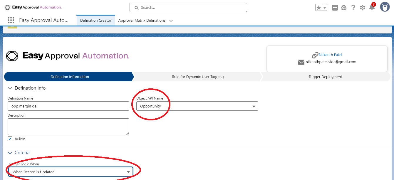 Definition Information Step 3